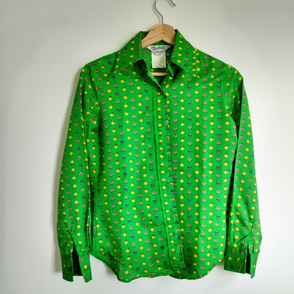 1970's Lady Manhattan button down shirt